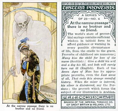 „V úzkém průchodu není bratr ani přítel“, 1931 (viz také 498216) od René Bull
